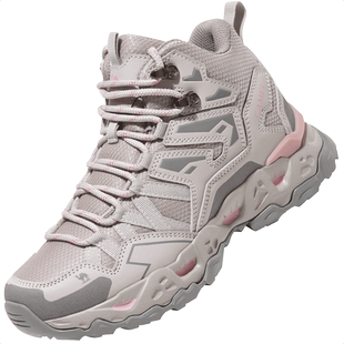 骆驼户外登山鞋女防水防滑2025冬季轻便休闲徒步运动鞋黑色爬山鞋