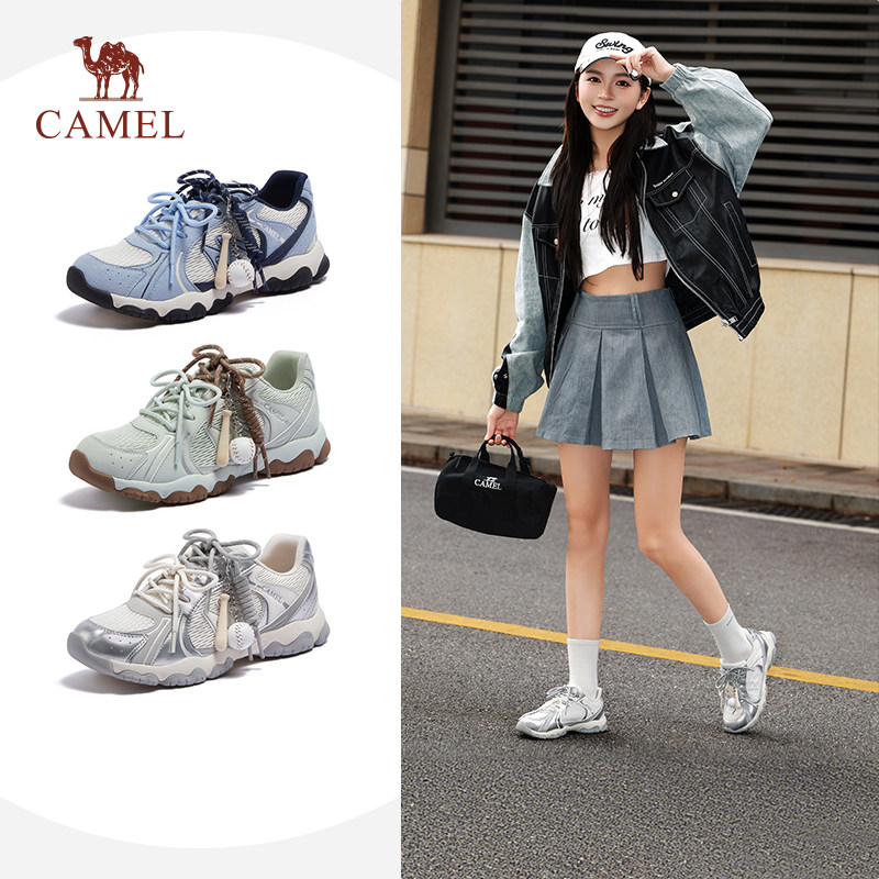 骆驼轻云德训鞋女鞋2026春季新款休闲鞋百搭户外运动鞋女厚底板鞋,女鞋,德训鞋,淘宝优惠券,粉丝福利购,淘宝优惠卷