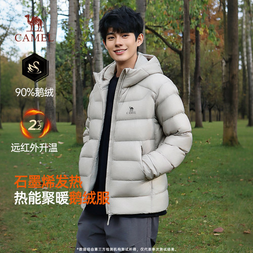 骆驼显瘦排骨鹅绒服情侣款南方