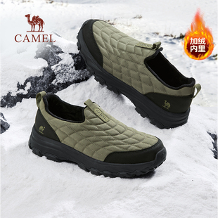 加绒加厚休闲棉鞋 御寒保暖免系软弹防滑爸爸鞋 2025冬新款 骆驼男鞋