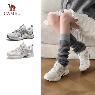 骆驼碳越登山鞋女2026春季新款网面透气运动鞋跑步户外徒步男鞋子