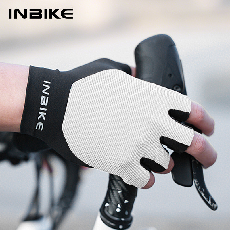 INBIKE骑行手套夏季新款半指减震透气公路自行车短指缓震运动装备