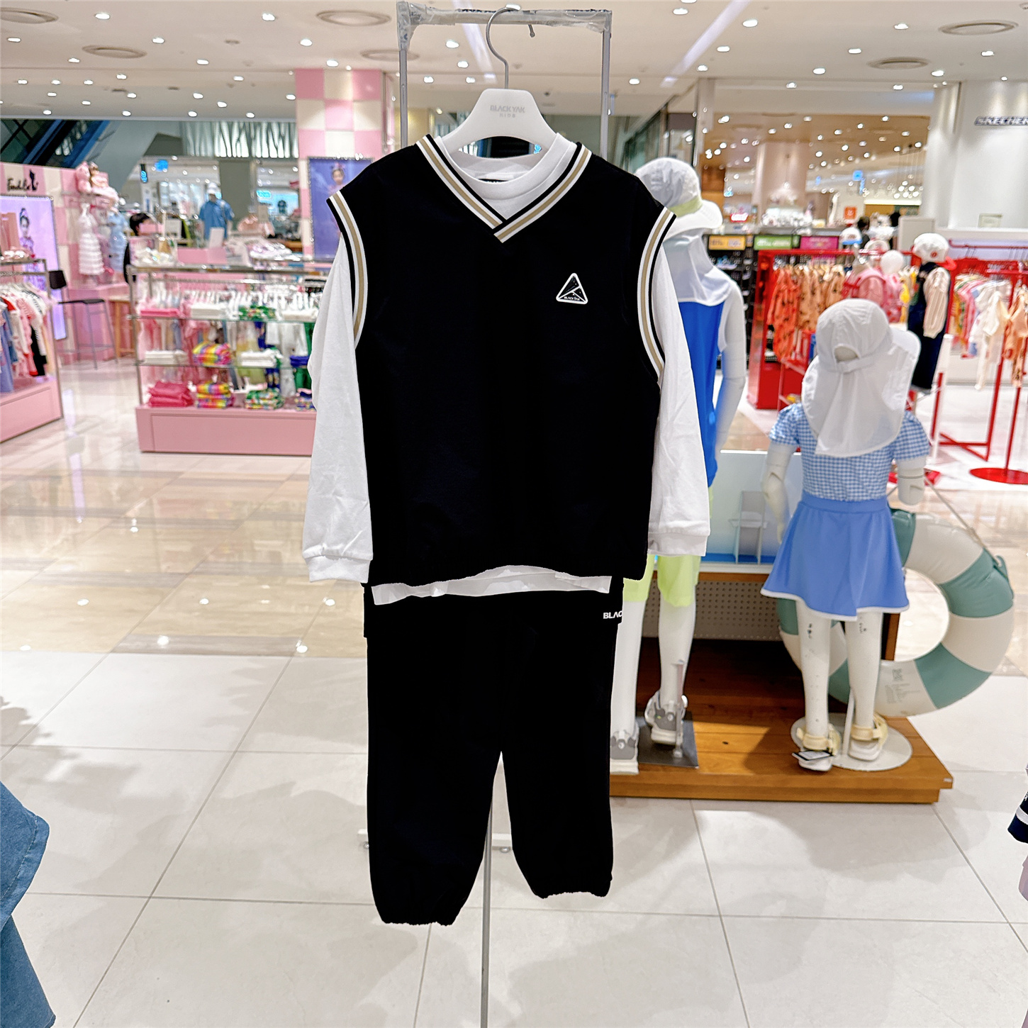 BLACK YAK男童休闲时尚套装学院风韩国代购25秋季中大童三件套