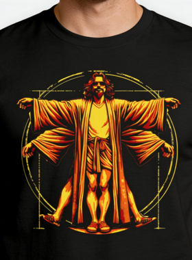Vitruvian Dude   Big Lebowski T-Shirt