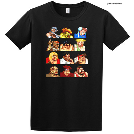 street fighter 男装男孩儿童T恤短袖T-SHIRT女装长袖