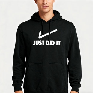 just do it just did it funny卫衣男装HOODIE男孩儿童帽衫