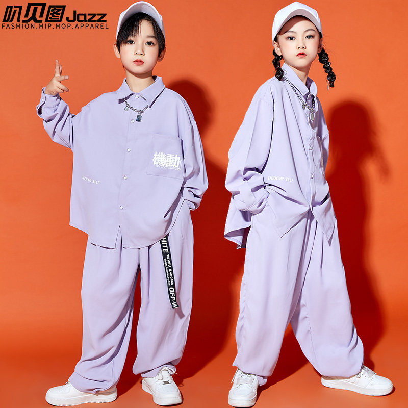 儿童街舞服装演出服,儿童演出服装舞蹈_大山谷图库