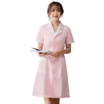药店工作服女长袖护士服白大褂
