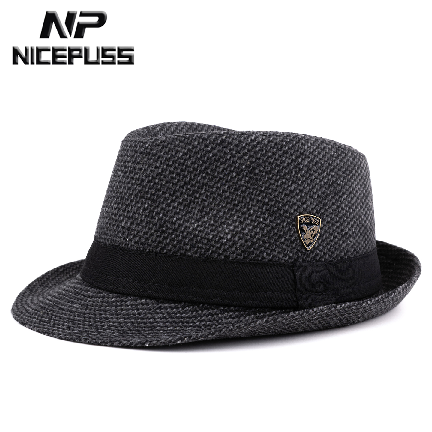 高端品牌复古帽子男款礼帽