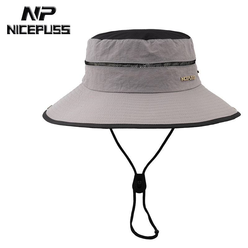 2026新款帽子男款夏季透气户外登山钓鱼出游防晒遮阳帽网眼渔夫帽