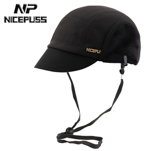 秋冬保暖护耳帽子男款冬季加绒加厚棒球帽短帽檐男帽运动骑行防风