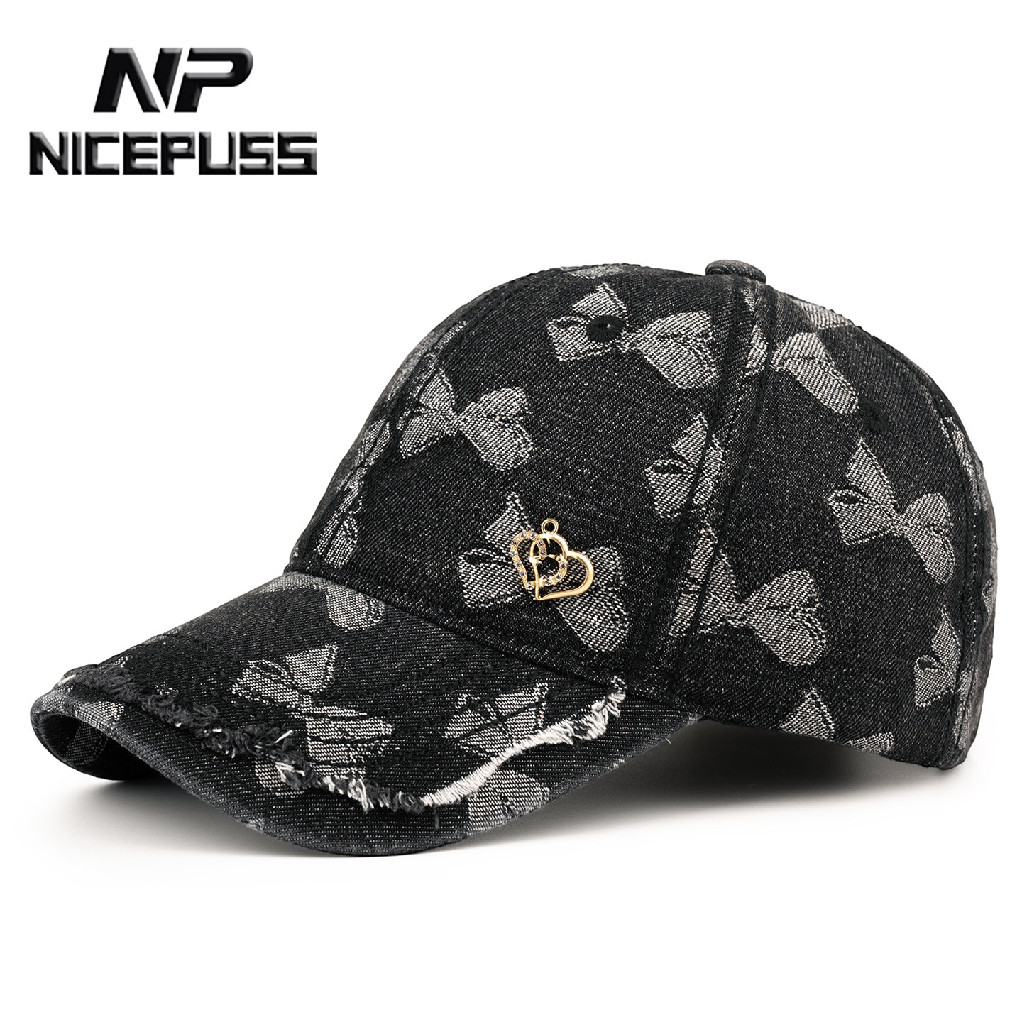 NP高端品牌复古百搭牛仔棒球帽图片