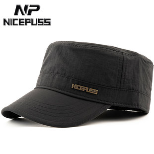 NP后封口全封闭男帽子2026新款男士帽子平顶男帽春夏款大码鸭舌帽