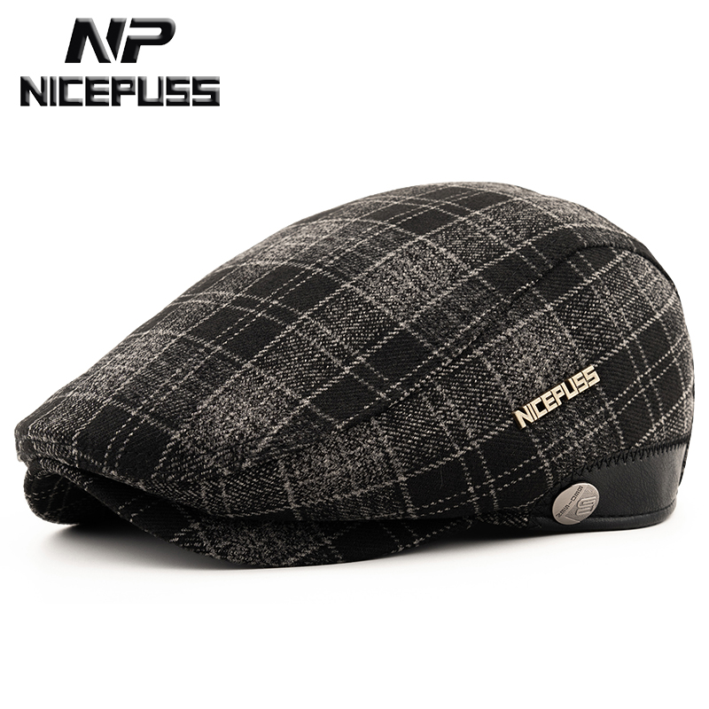 高端中老年男士帽子德国NP鸭舌帽