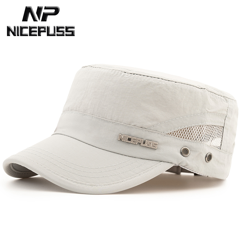 德国NP速干透气平顶帽男士鸭舌帽