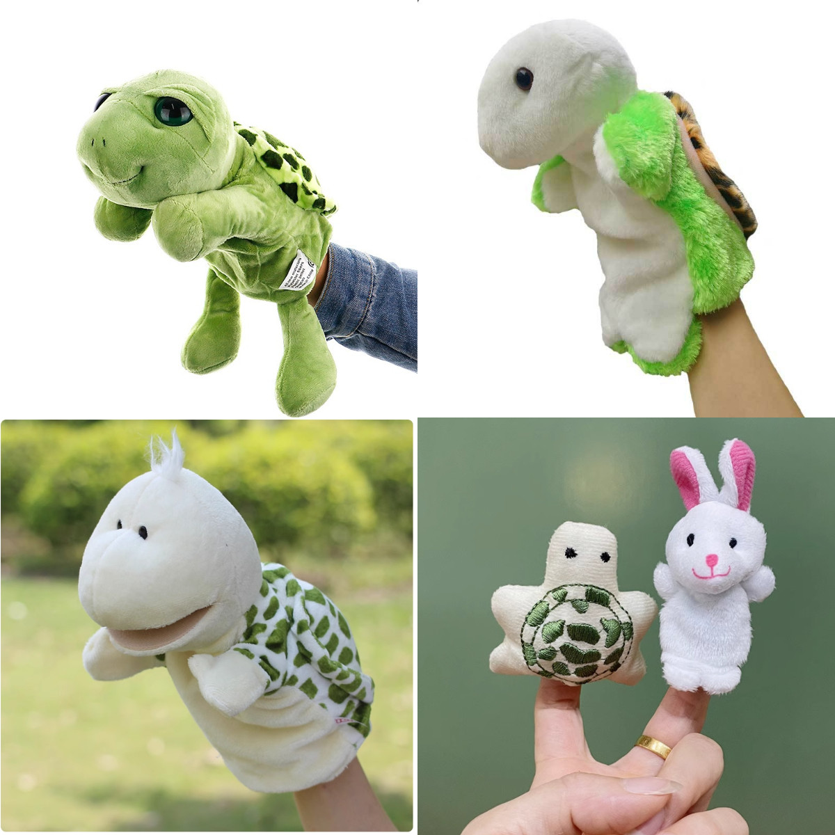大号儿童乌龟手偶玩具龟兔安抚手套玩偶毛绒公仔娃娃讲故事蜥蜴蛇
