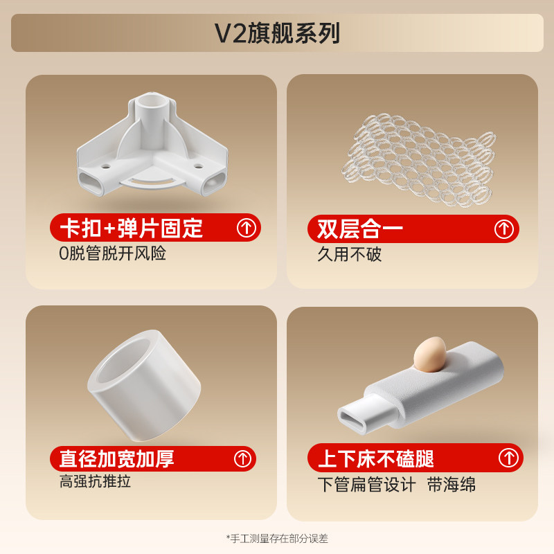 丸丫V2MAX防摔蚊帐婴儿全底全包型蚊帐防止掉床