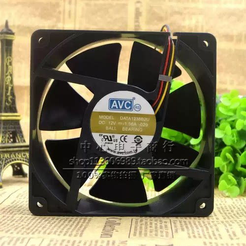 AVC DATA1238B2U 12038 12V 1.56A 12CM UPS不间断电源 60KVA风扇