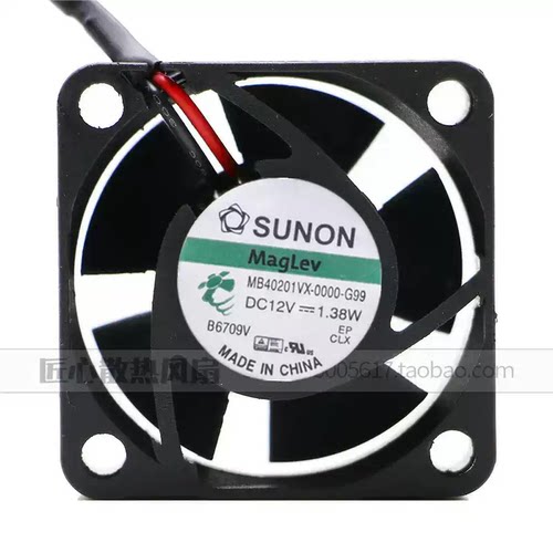 MB40201VX-0000-G99 建准 4020 12V 1.38W 4CM 磁悬浮交换机风扇