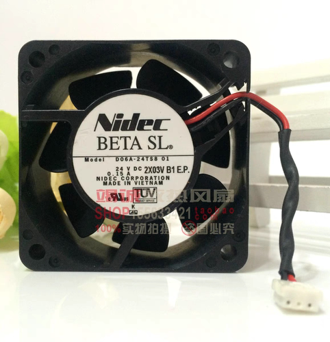 D06A-24TS8 01 原装日本Nidec 24VDC 0.15A 60*60*25MM变频器风扇