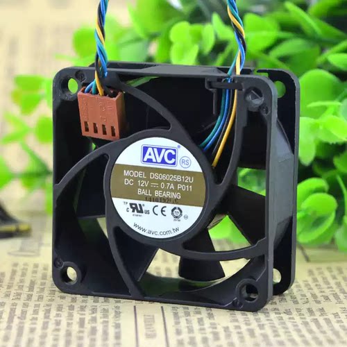 原装 AVC 6025 12V 0.7A DS06025B12U P021 4线散热风扇双滚珠