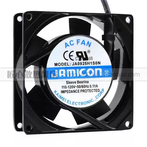 原装JAMICON 9CM 9025 JA0925H1S0N 110-120V 金属框 耐高温 风扇