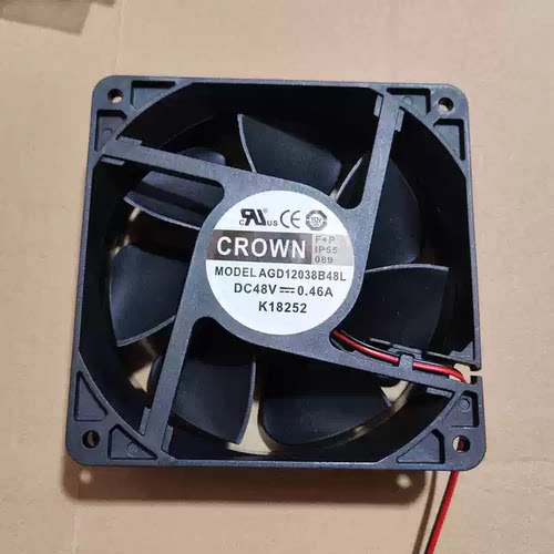 AGD12038B48L 惯展CROWN 12CM厘米 12038 48V 0.46A 工控散热风扇