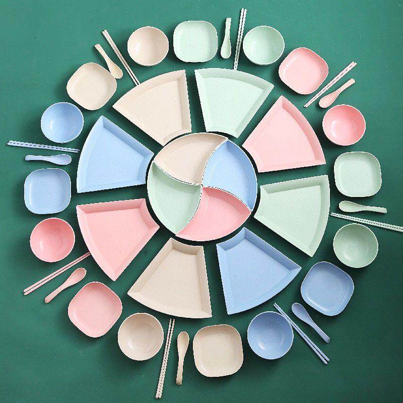 抖音网红过年团圆火锅拼盘餐具组合 家用创意圆桌菜盘子套装,餐饮具,餐用托盘,淘宝优惠券,粉丝福利购,淘宝优惠卷