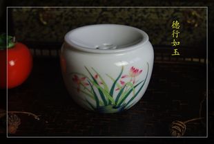 美院手绘兰花茶洗茶海建水 平价不议价!