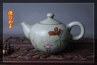 美院手绘陶泥【花卉】壶 平价不议价!