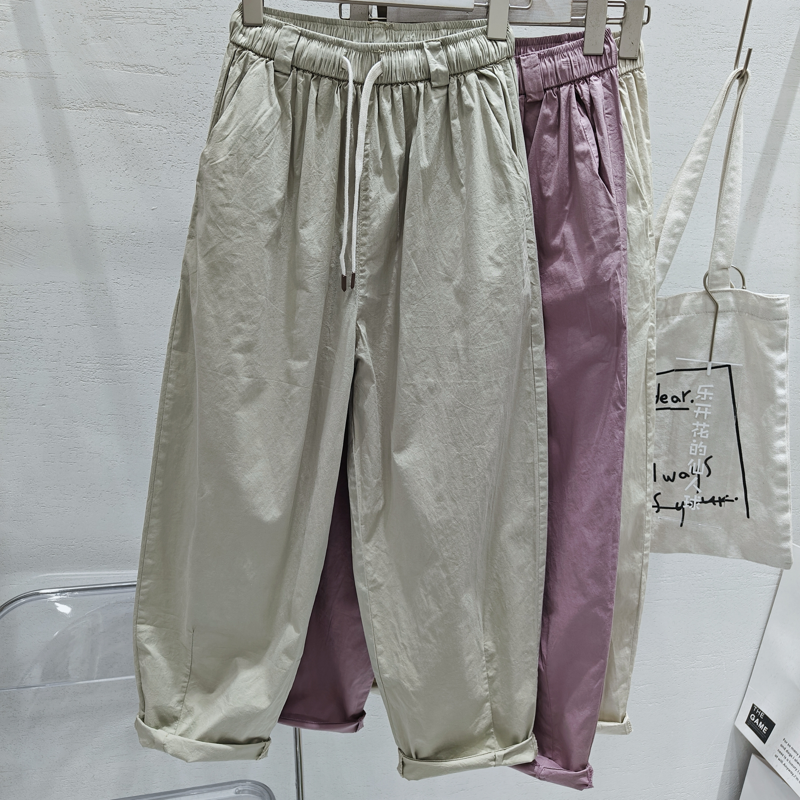 宽松休闲高腰梨形身材