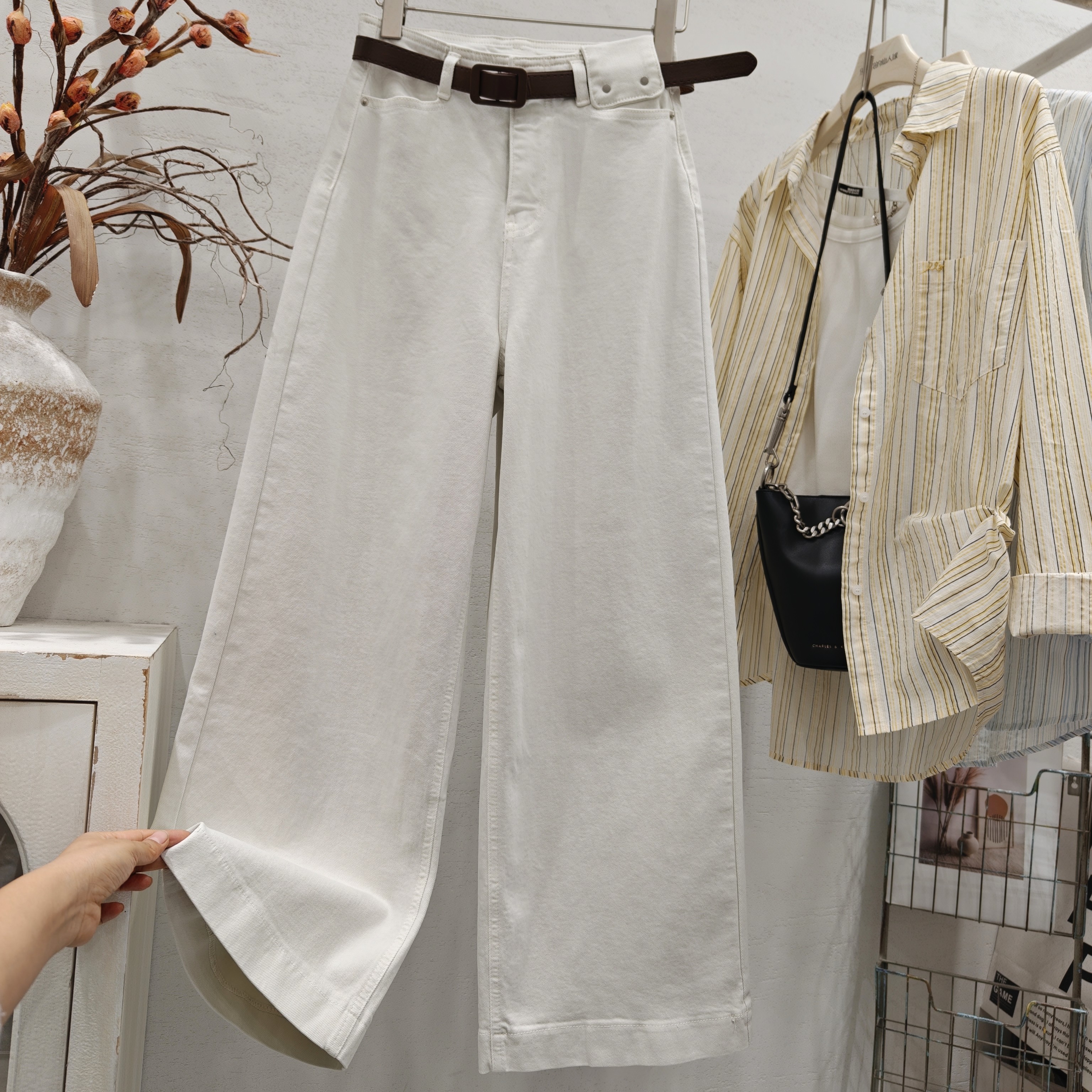 欧货高端高腰直筒裤牛仔裤女2026春季宽松显瘦休闲裤窄版阔腿裤潮,女装/女士精品,牛仔裤,淘宝优惠券,粉丝福利购,淘宝优惠卷