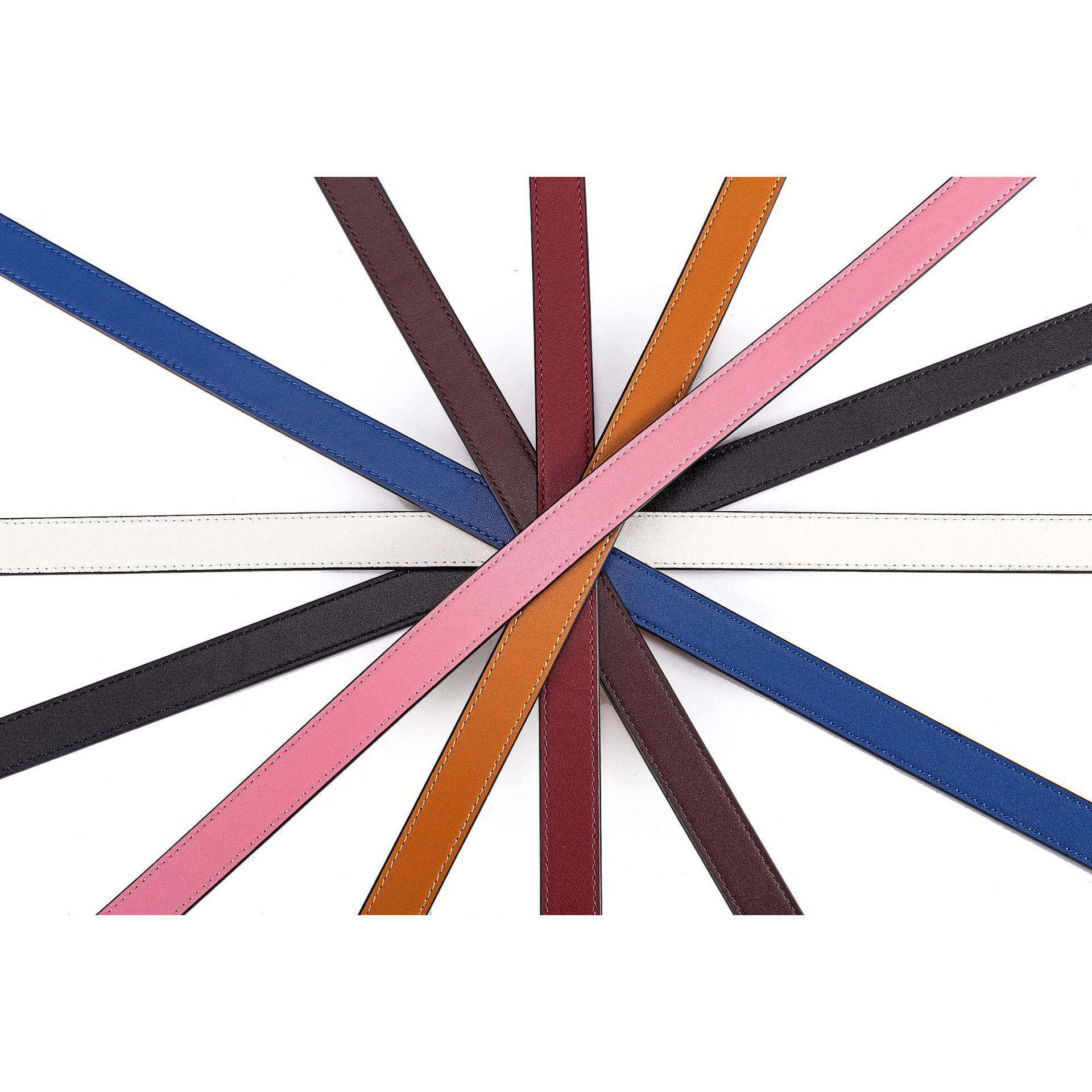 原版togo皮女士真皮腰带头层牛皮平纹多色 宽2.0cm高端百搭简约