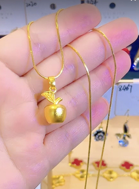 项链猫眼石瓜子链女平安果