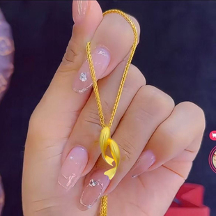 项链双鱼海豚锦鲤好运蛇骨金色精致锁骨链高级感女款小众设计气质