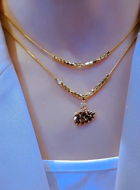 防过敏锁骨链钛钢锁骨链