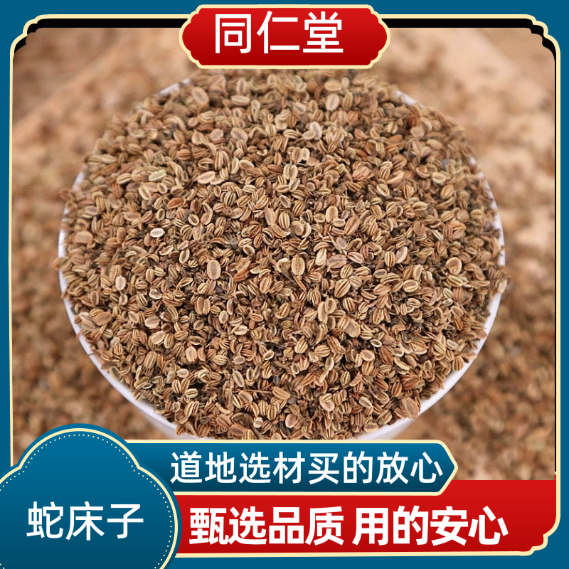 同仁堂中药材蛇床子 野生蛇米蛇床子茶蛇床籽水洗无杂质新鲜干货