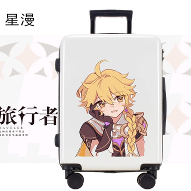 哆啦麦吉儿童拉杆箱散兵原神周边儿童拉杆箱男女18寸行李箱密码箱