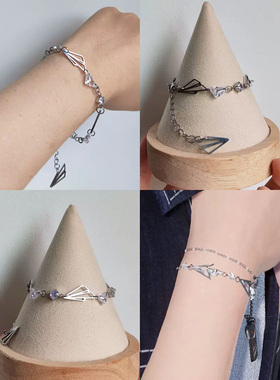 【夏以昼生日】云朵飞机手链手围14~19可调二次元衍生印象饰品