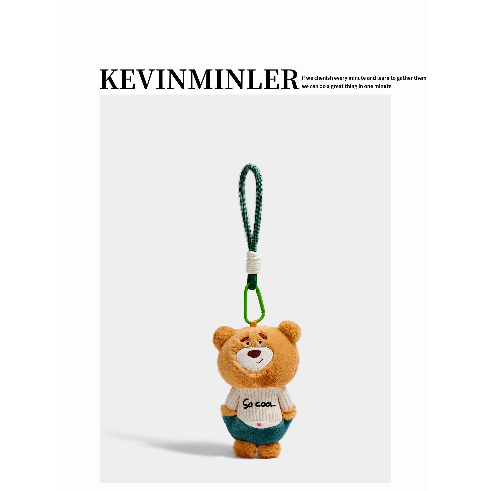 趣味原创可爱挨揍动物系钥匙扣小熊包挂件车挂饰生日礼物