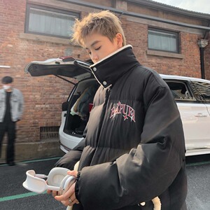 2024冬季保暖面包服男羊羔毛拼接重工艺棉衣 B213-8105-P148控188图片