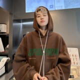 2024冬季华棉复合加绒加厚连帽印花卫衣男B213-8088-P70控88，男装卫衣，星座617A-4