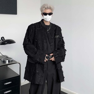 小众复古立领夹克男重工艺风潮牌外套 B213-0037-P178图片