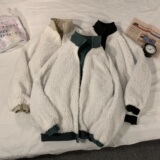 2024冬季羊羔毛棉衣男学生拼接外套B213-6823-P118控138，男装棉衣，星座617A-4