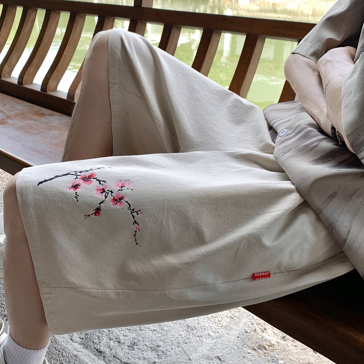 新中式风男亚麻裤潮休闲短裤B213-8147-P28控39,男装休闲裤,星座617A-4