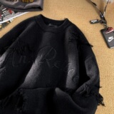 数据款2024冬季破坏感毛衣男刺绣重工艺B213-8099-P80控108，男装针织衫/毛衣，星座617A-4