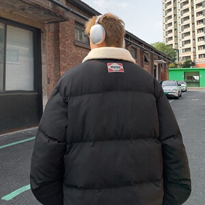 2024冬季保暖面包服男羊羔毛拼接重工艺棉衣 B213-8105-P148控188图片