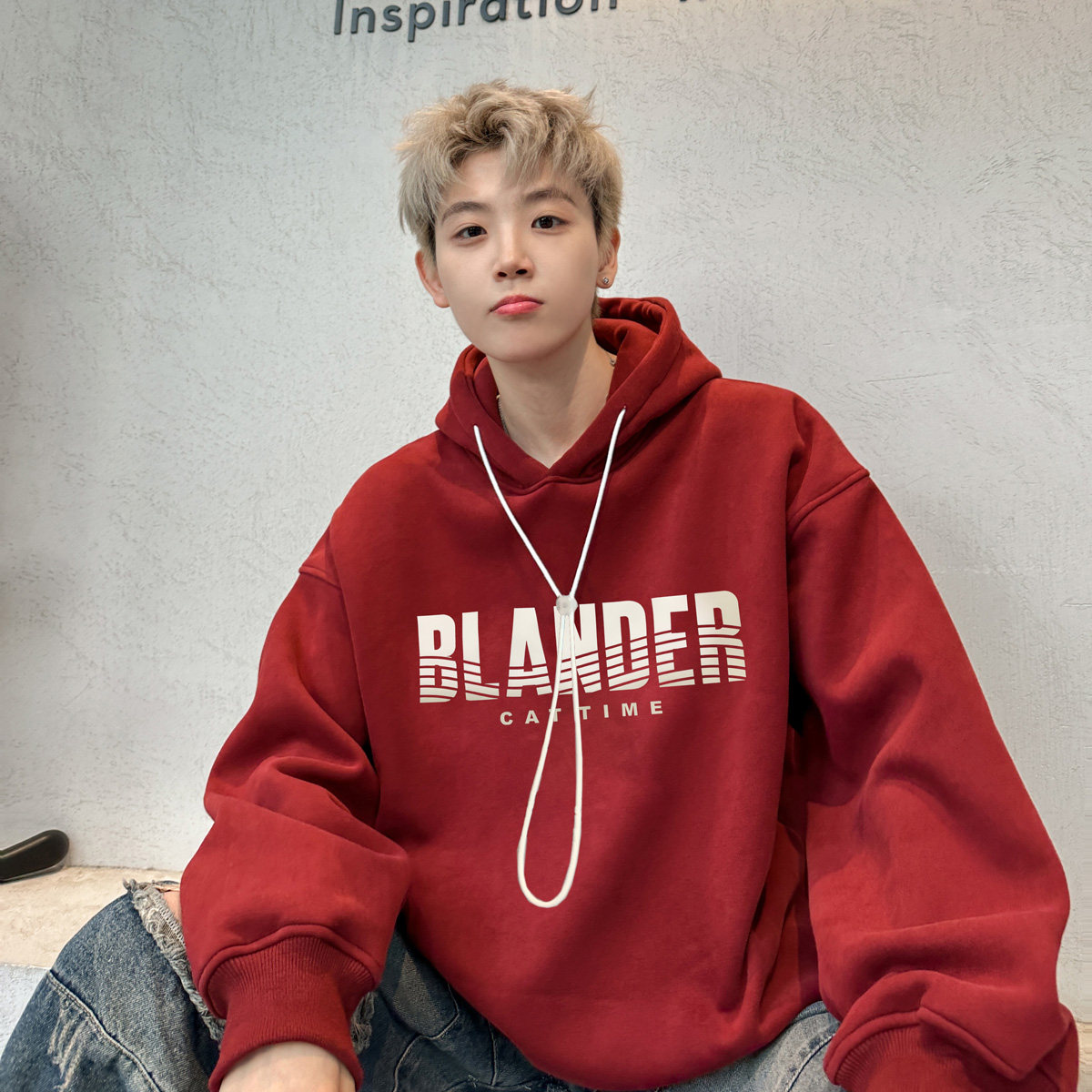 现货华棉复合加绒加厚硅胶印连帽卫衣男B213-8123-P70控88,男装卫衣,星座617A-4