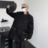 小众复古立领夹克男重工艺风潮牌外套B213-0037-P178，男装夹克，星座617A-4