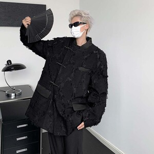 小众复古立领夹克男重工艺风潮牌外套 B213-0037-P178图片